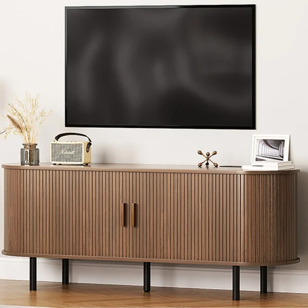 TV Stand with Sliding Doors